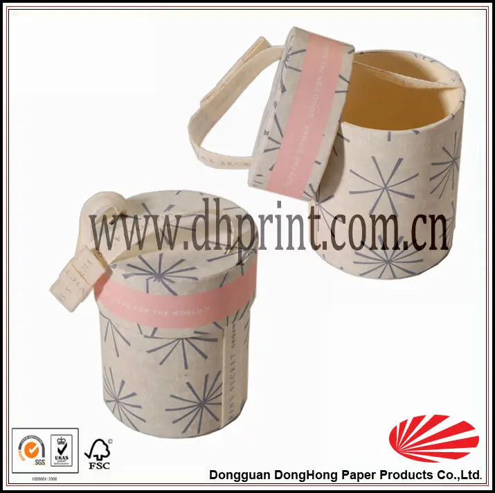 декоративные картонную коробку круглых с крышкой