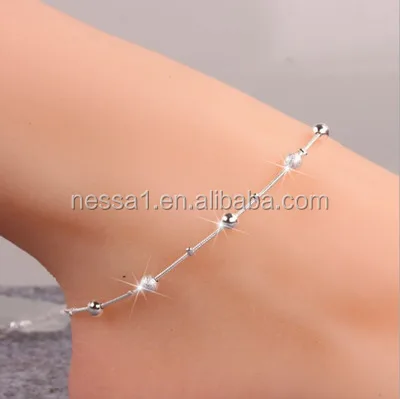 new design anklet,ankle jewelry, pure silver anklet jewelry Wholesale DY-0001
