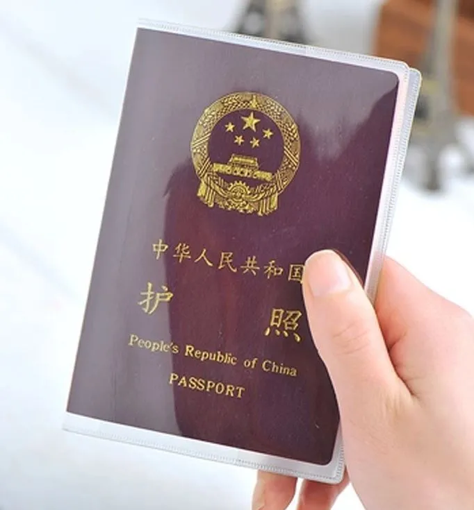 Custom clear pvc passport holder passport case wholesale passport holders