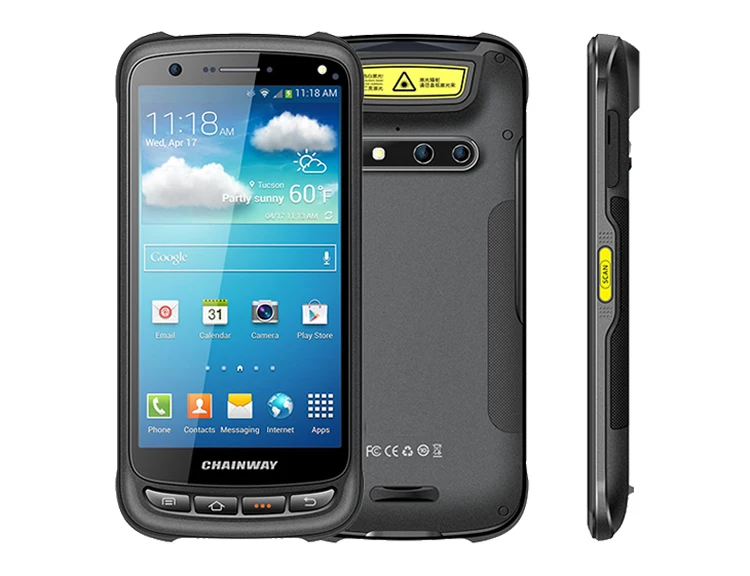 Rugged Handheld Cheap RFID Reader with NFC / Wireless BT / Wifi / Camera/GPS