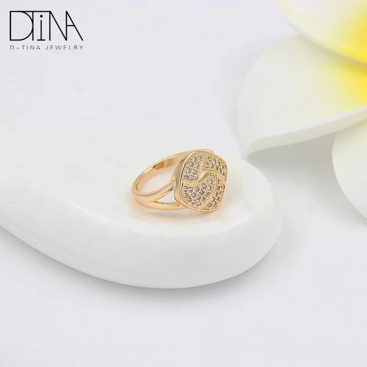 New fashion ladies good quality gorgeous 18k gold plated ring china wholesale jewelry