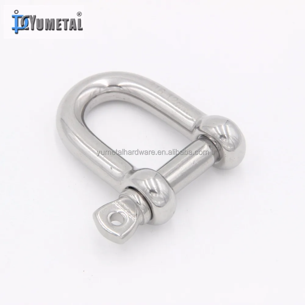 Stainless Steel304/316 European Type D Shackle In Fully Stock