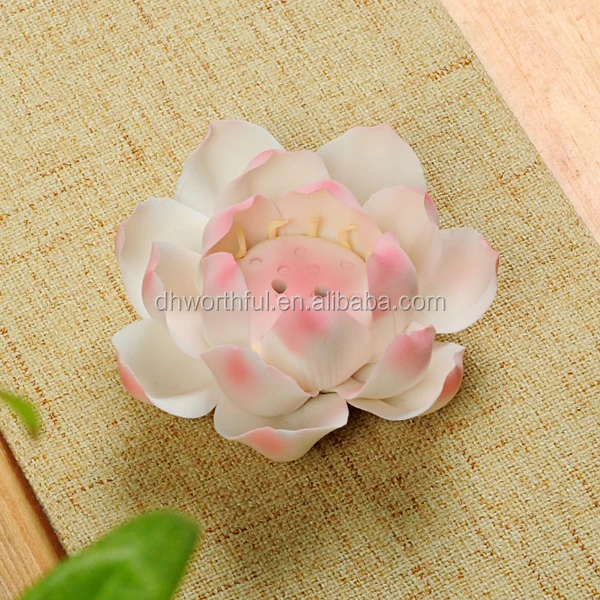 Декоративный керамический держатель для благовоний в форме лотоса дома