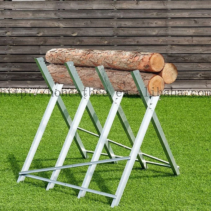 Portable Sawhorse Heavy Duty Adjustable Steel Work Support Foldable Saw Horse Stand Lightweight Hardware Tools