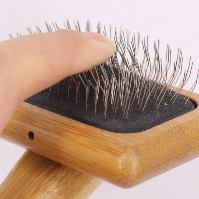 
Environmental protection Pet dog stainless steel wood comb for hair grooming 