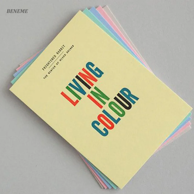 Luxurious Edge Painted Manila Art Paper Letterpress Book Accordion File Folder