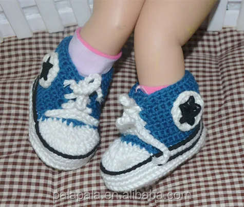 Handmade Crochet knitted baby Slippers Sneakers Booties