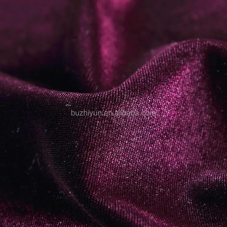 HIgh quality polyester spandex bright korean velvet fabric for women dress shoe