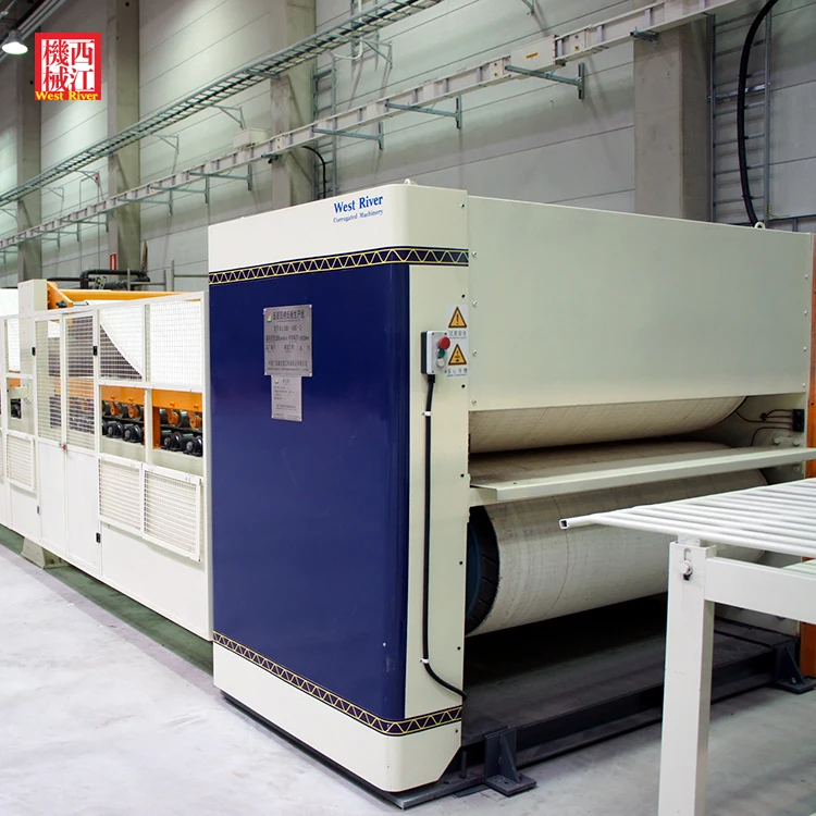 Corrugated Cardboard Production Line Carton Making Machine Double Facer