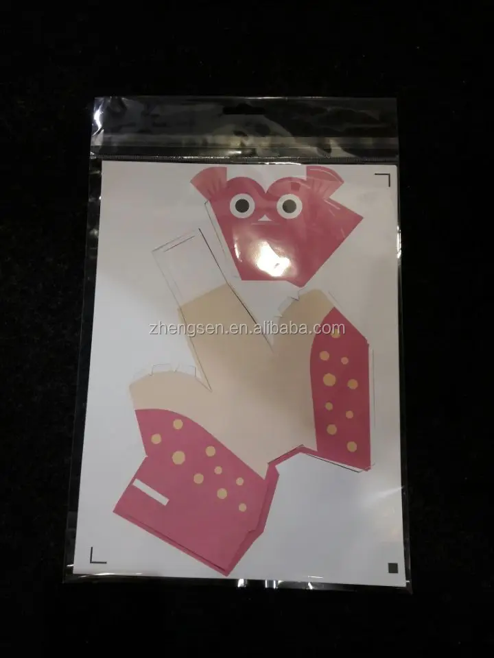 DIY paper 3D model cute animals image children toys