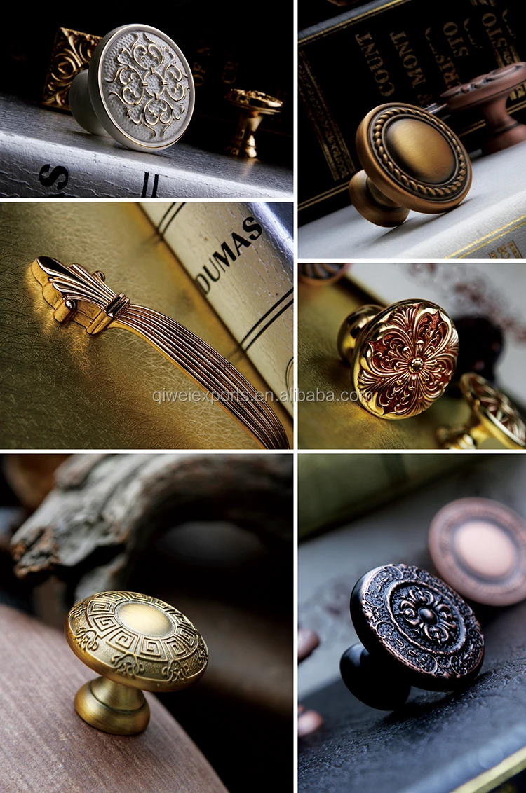 Декоративные латунные дверные ручки и ручки мебели для спальни 36217