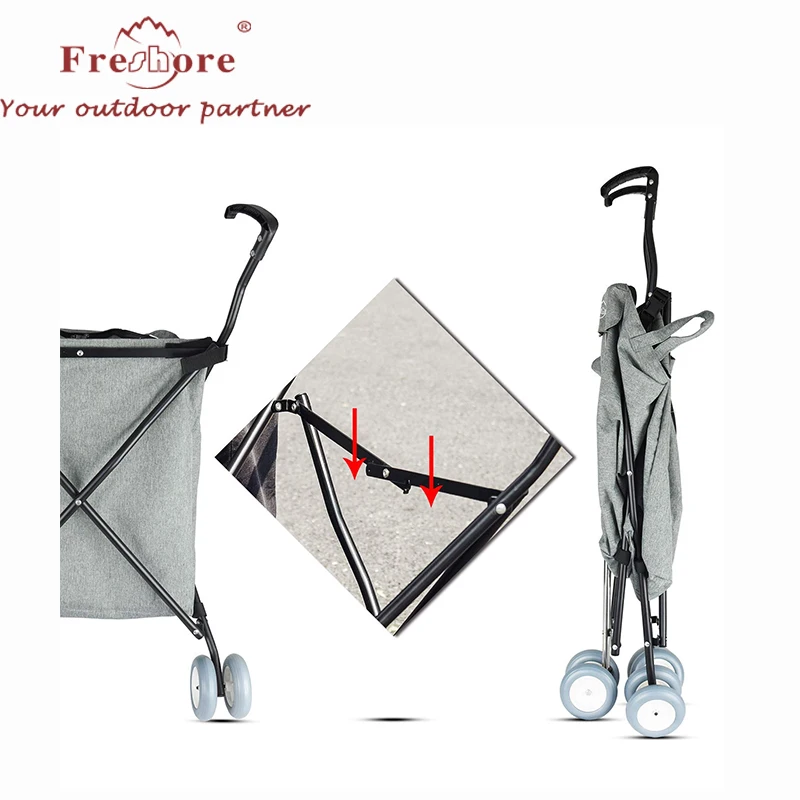 Portable Shopping Cart and Transit Utility trolley   with removable bag Water-Resistant Heavy-Duty Canvas with Cover