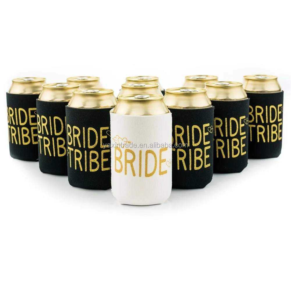 330ml Bride print bride tribe printed neoprene stubby can holder coolers can sleeves cover