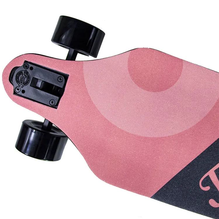 Smooth riding wearable PU/78A tire strong power remote control electric skateboard