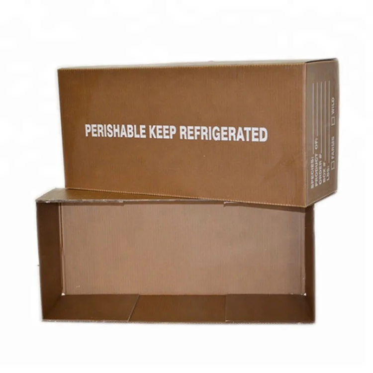 Seafood  Frozen Meat Waterproof Packaging Corrugated Boxes