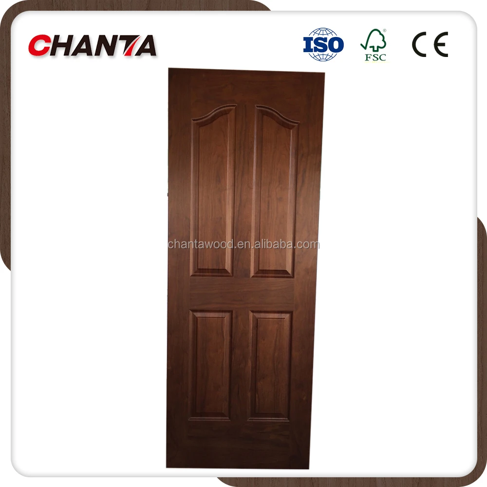 3mm 4mm 4.5mm  HDF  Melamine door skin  from chanta factory direct