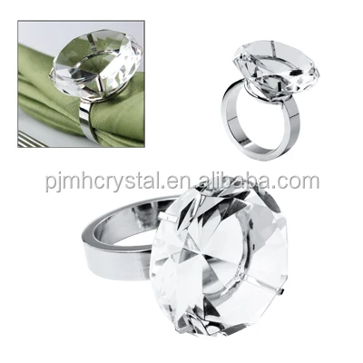 MH-CJ012 wholesale crystal diamond napkin ring wedding