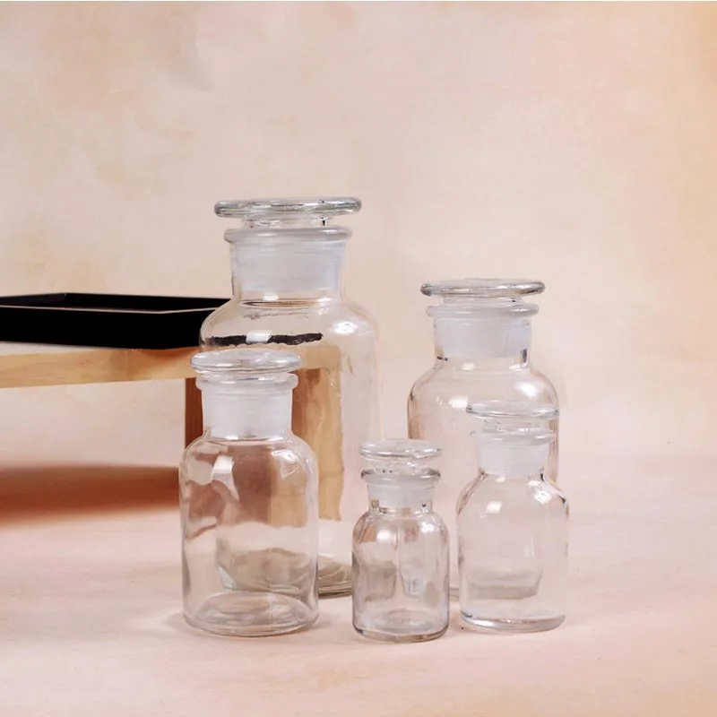 
Transparent wholesale glass apothecary bottle for storage 
