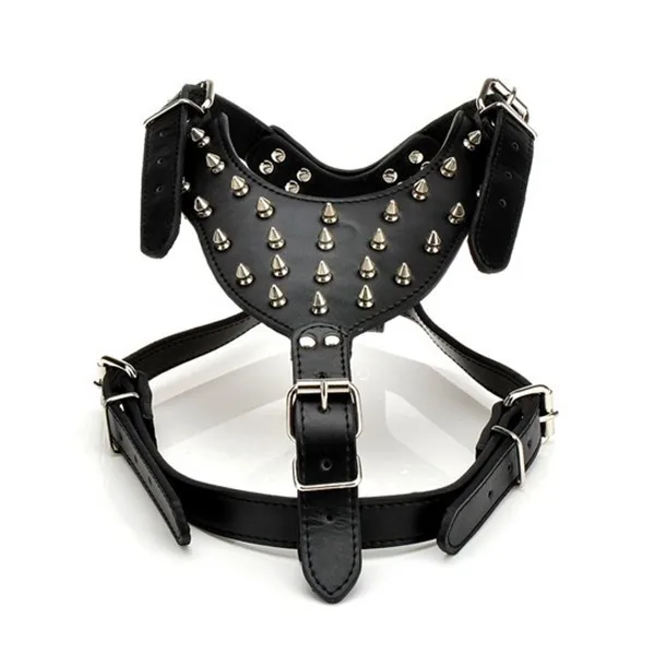 spiked big dog harness leather