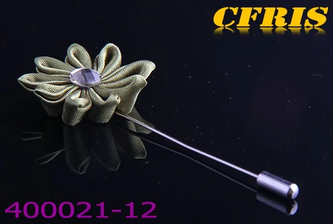 
New arriving coniferous flower with crystal inlaid lapel pins 