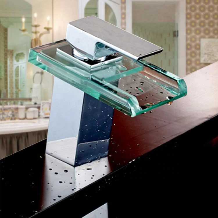 
Glass Sensor Water Dispens Basin Faucet Led Wall Hung Faucet 