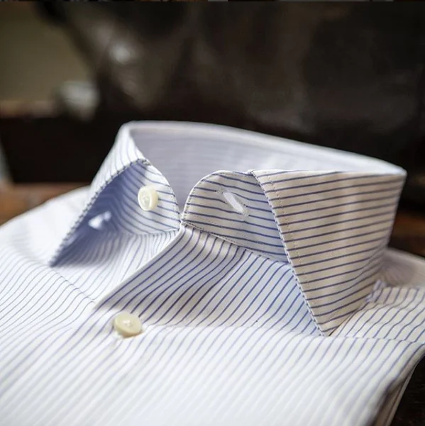 Factory  premium shirts for men  of semi cut away collar