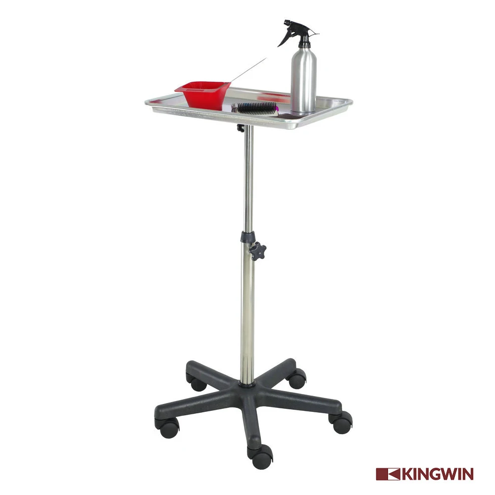 Салонный серебристый алюминиевый сервисный лоток из нержавеющей стали