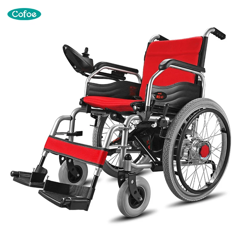 Hot sell foldable lightweight power wheelchair with motor controller electric wheelchair