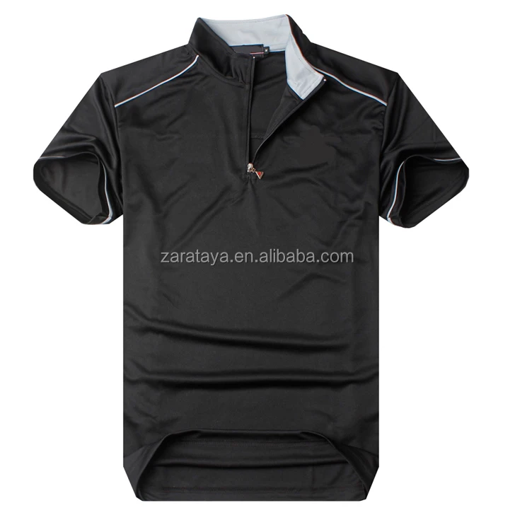 wholesale fashion golf gear fabric men Golf wear half zip sweat-free quick-dry jersey short sleeves T-Shirt customizable