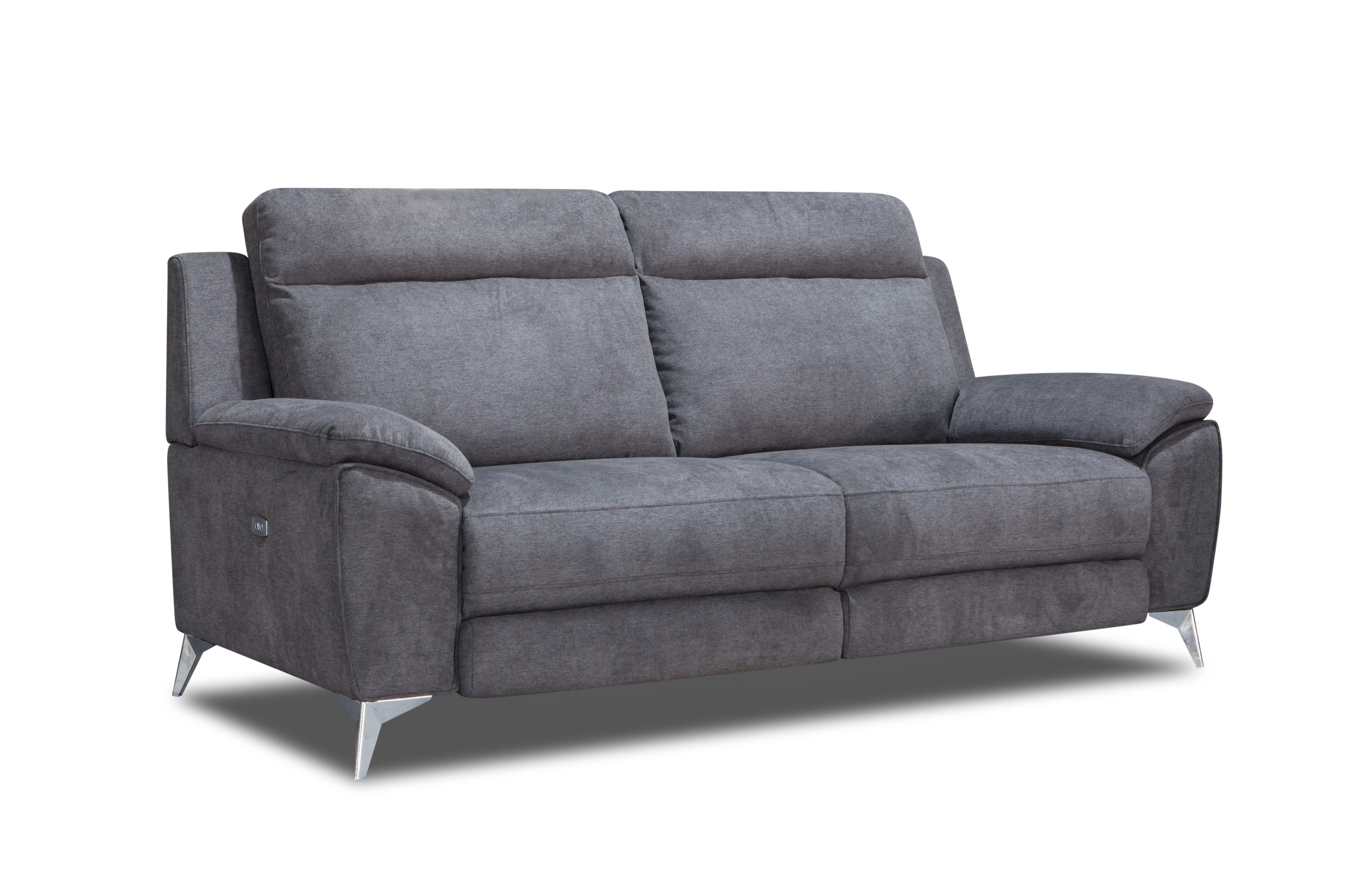French style elegant design modern fabric reclining loveseat sofa