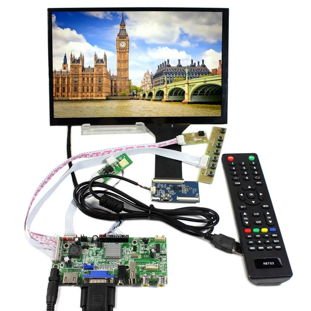 HDMI + VGA AV USB LCD плата контроллера VS-V59AV-V1 с 10 1 дюйма 1920X1200 емкостной сенсорной панелью