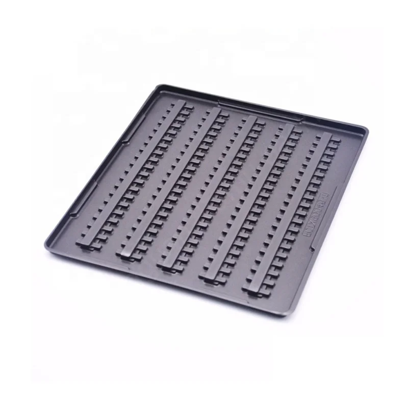 Vacuum Forming Black Plastic Tray China Factory Wholesale for Electronic Component