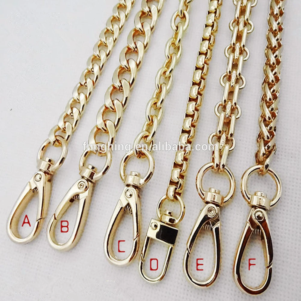 Custom Wholesales Metal handbag chain for purse chain bag chain