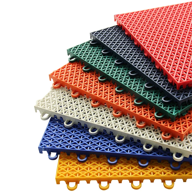 
Topcourts interlocking mat tiles 100% safety qualified polypropylene gym flooring pp floor tile 