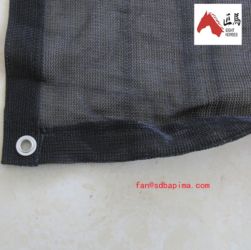 Factory 100gsm HDPE UV protection Black color privacy screen for fence garden and balcony