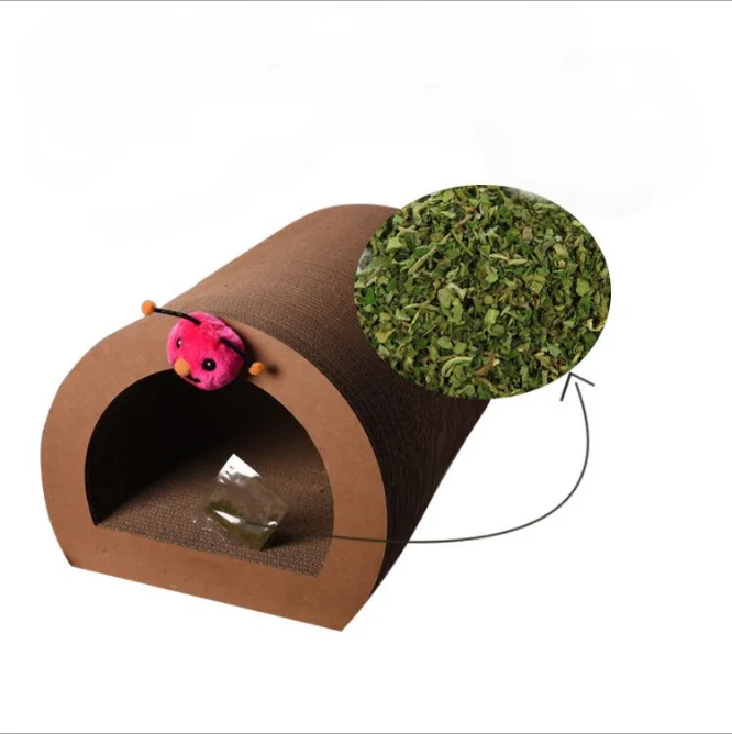 fantastic design customized color cardboard cat scratcher toy pet scratcher with a hang toy