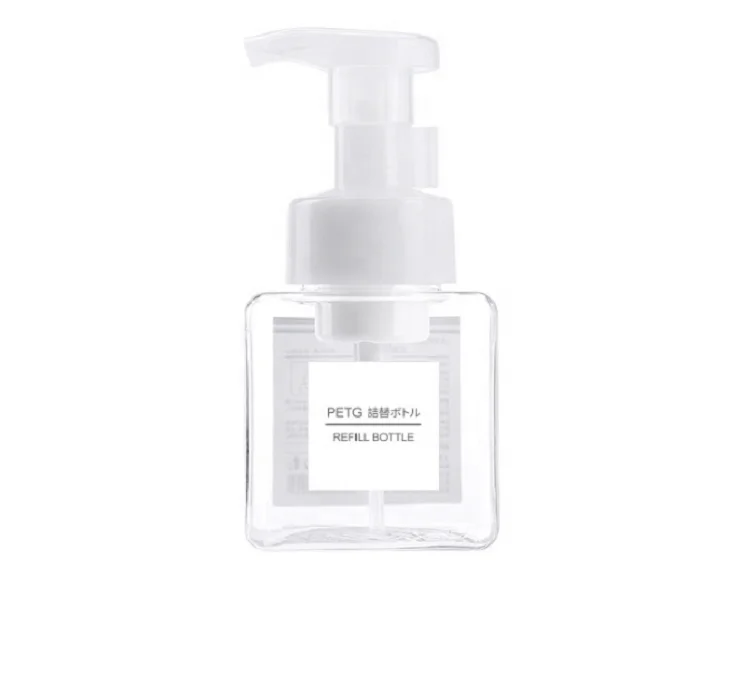 
Wholesale 250ml Empty Amber Colored Square Plastic PETG Foam Pump Bottles 