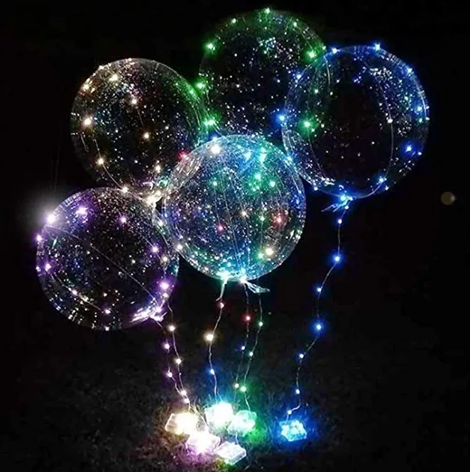 party night led light bubble bobo balloons for night party decoration