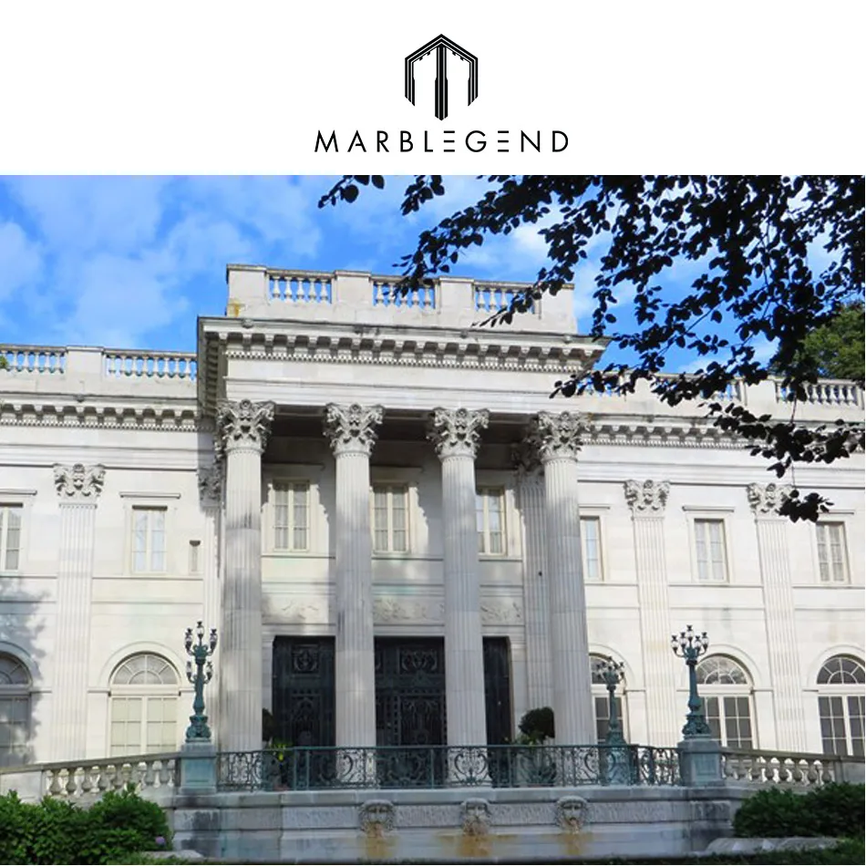 Использование в вилле Римский полый мраморный камень ворота стойка дизайн