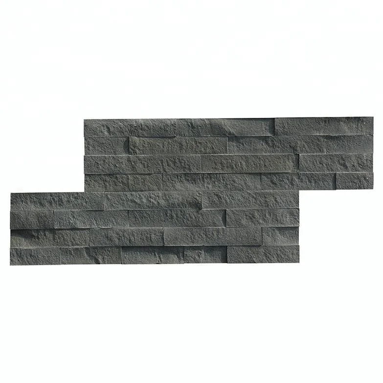 
Decorstone24 China Factory Blue Basalt Stone Tile Splitface Wall Cladding Panel 6x24 Inch 
