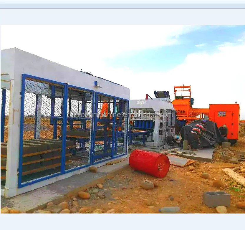 qt10-15 concrete slab making machine , road brick paving machine