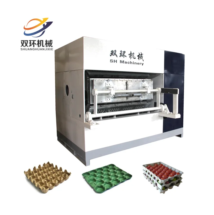 Strawberry punnets fruit tray molded pulp machine for with straw/bagasse