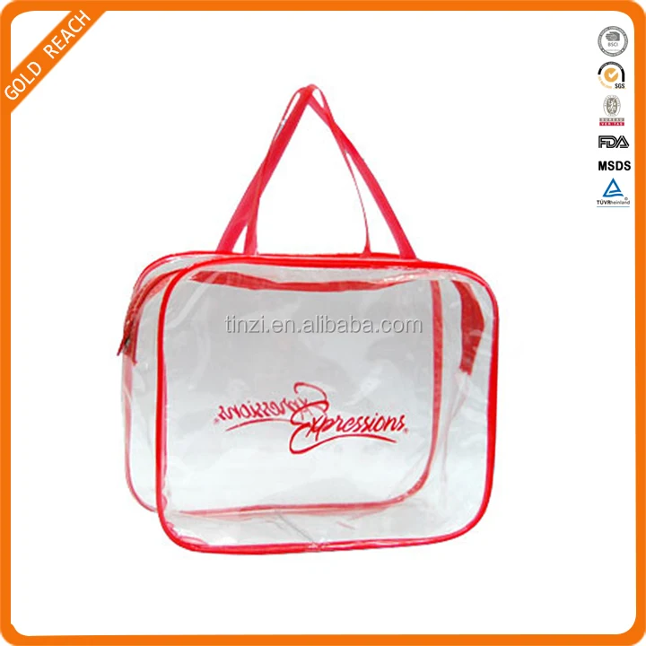 Fashionable PVC Plastic Beach Tote Bag Handbag