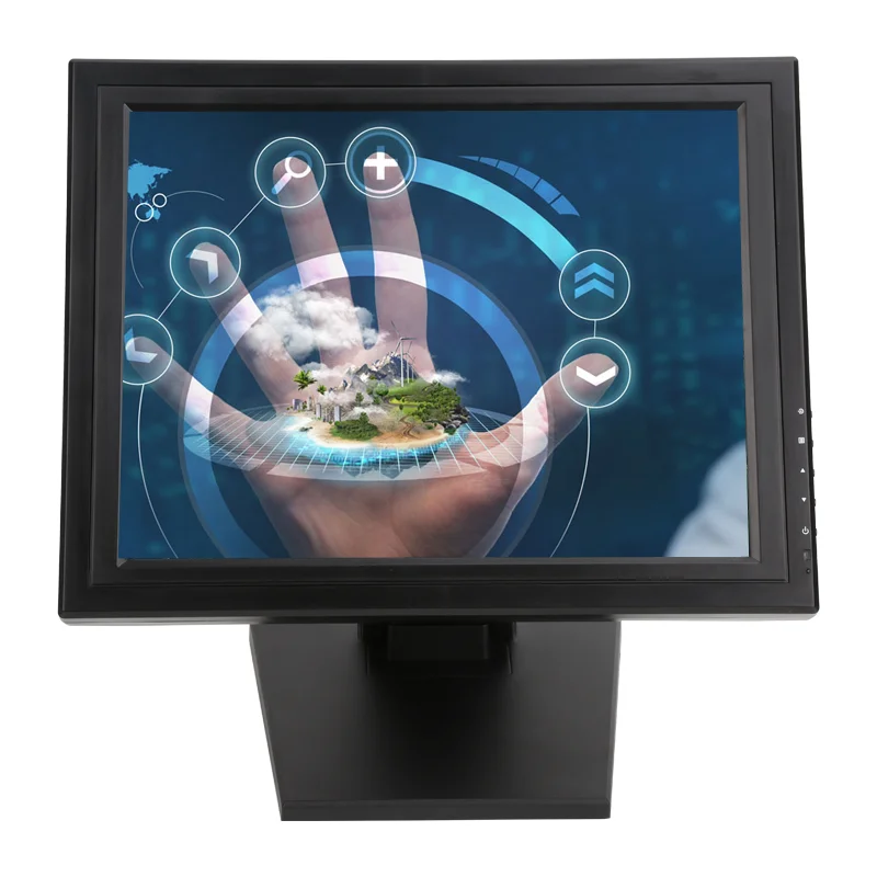 Professional 15 17 inch TFT POS resistive touch screen monitor