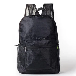 Wholesale fashion polyester smell proof waterproof travel foldable laptop bags backpack