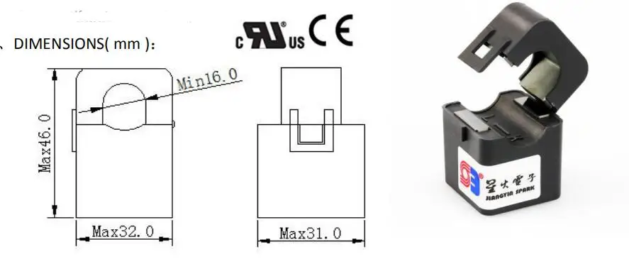SCT-T10 Split Core Current transformer low cost current transformer