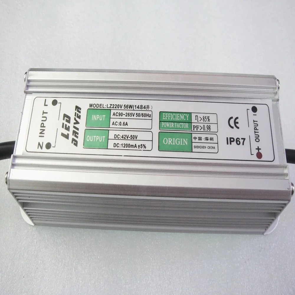 Waterproof constant current 900mA led driver 42W power supply