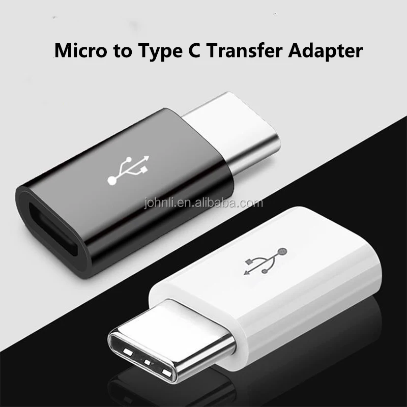 Высококачественный адаптер micro USB 3,1 Type-C для быстрой передачи данных и переноса зарядного устройства Карманный Удобный размер автокаталитическое покрытие ABS