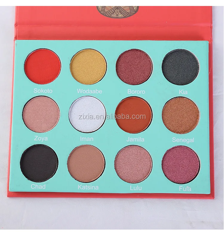 
2019 New interesting products high pigment branded eye shadow small make up eyeshadow palettes for wholesale 
