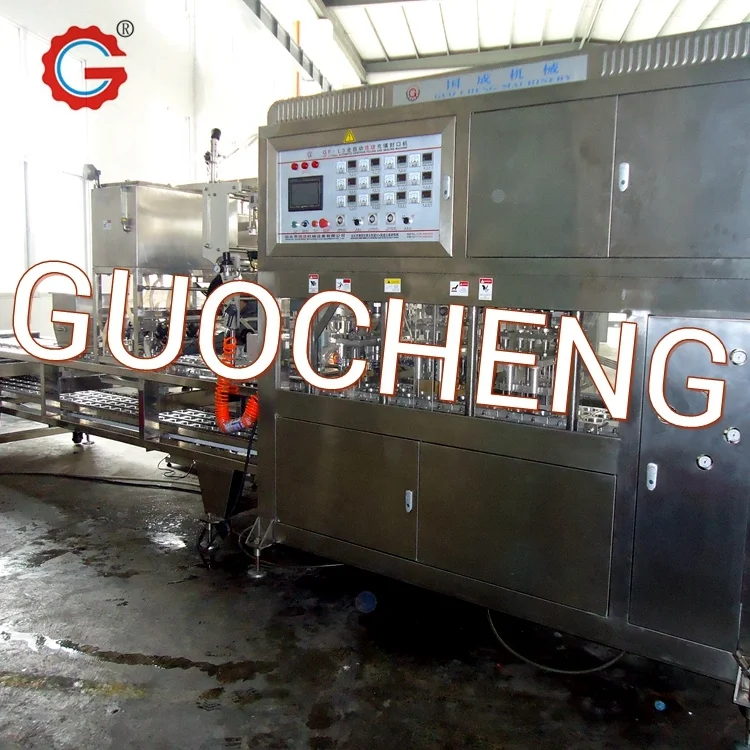 
4 Heads Cup Filling Sealing Machine For Fruit Jelly 